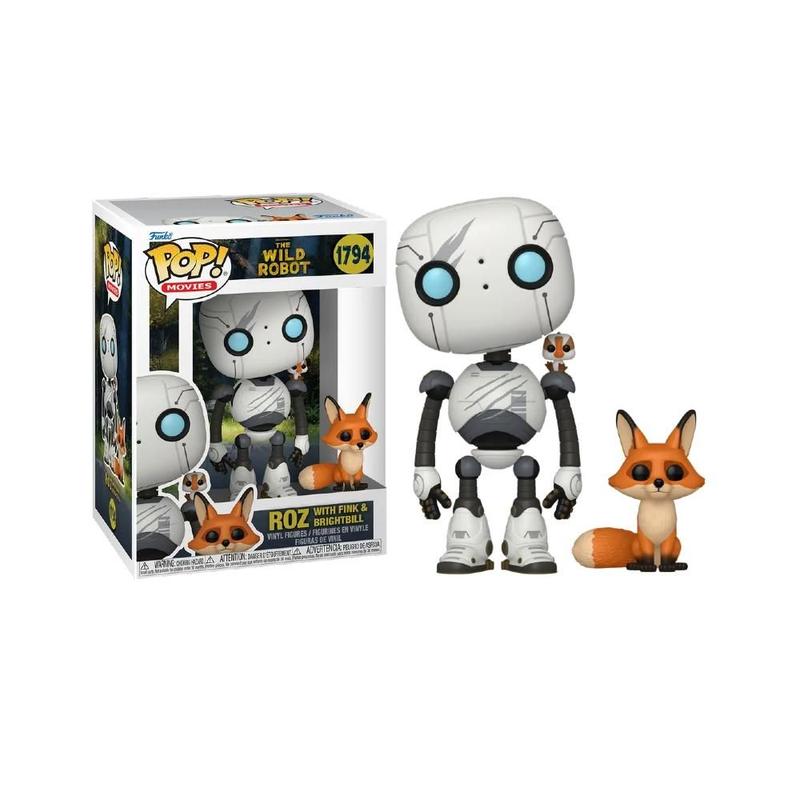 Funko Pop! The Wild Robot Roz With Fink E Brightbill 1794 - Funko